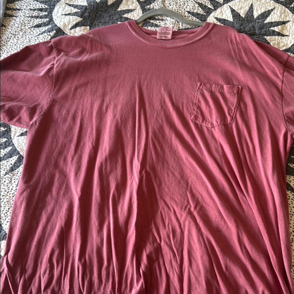 Comfort Colors Men's Short Sleeve Pocket Tee - Maroon